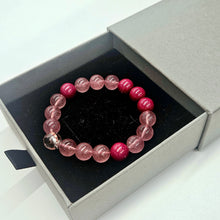 Cinnabar Strawberry Quartz NFC Bracelet