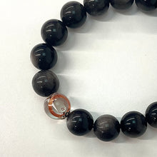 Black Obsidian Silver Sheen NFC Energy Bracelet