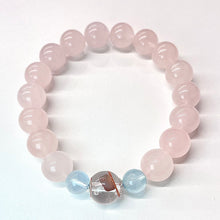 Rose Quartz & Aquamarine NFC Energy Bracelet