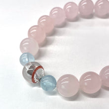 Rose Quartz & Aquamarine NFC Energy Bracelet
