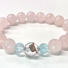 Rose Quartz & Aquamarine NFC Energy Bracelet