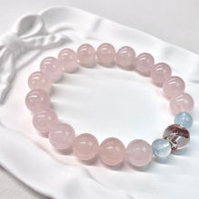Rose Quartz & Aquamarine NFC Energy Bracelet