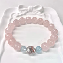Rose Quartz & Aquamarine NFC Energy Bracelet