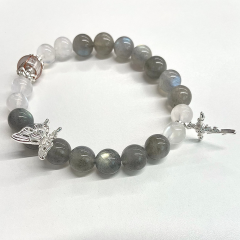 Moonstone & Labradorite Fairy NFC Bracelet