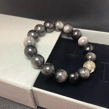 Black Obsidian Silver Sheen NFC Energy Bracelet